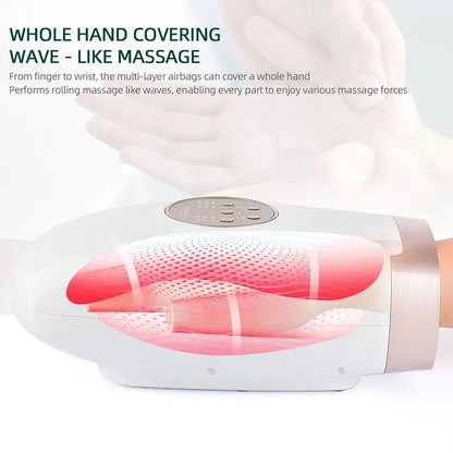 Experience Pain-Free Living: Ultimate Hand Massager with Airbag Compression & Soothing Hot Compress for Arthritis Relief