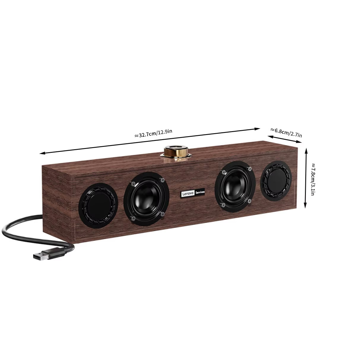 C02 Retro Multimedia Bluetooth Speaker - Wired & Wireless Dual-Mode Subwoofer for TV, Computer & Mobile Devices