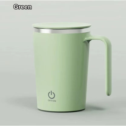Rechargeable 400ml Automatic Stirring Mug - Portable Electric Stainless Steel Coffee Mixer for Effortless Blending