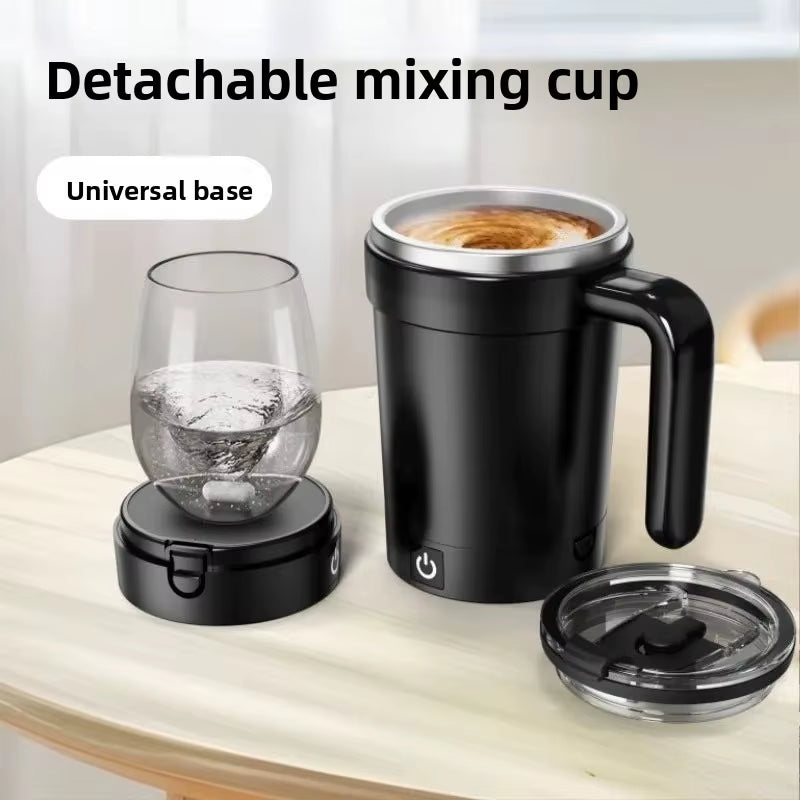Effortless Hot Beverages: Revolutionary Rechargeable Automatic Stirring Mug with Electric Magnetic Mixer!