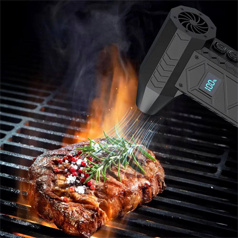 High-Speed Electric Air Blower 180,000 RPM with Digital Display - Portable Turbo Fan for Powerful Dust Removal