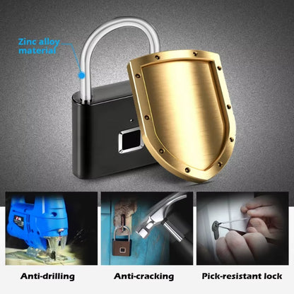 Smart Fingerprint Padlock - Ultimate Portable Anti-Theft Solution for Bags, Drawers, and Suitcases